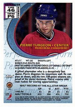 1995-96 Finest - Refractors #46 Pierre Turgeon Back