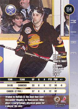 1995-96 Leaf #114 Mike Peca Back