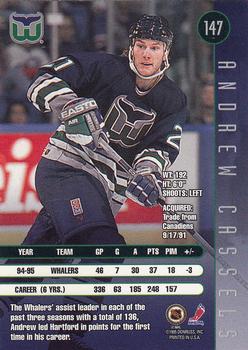 1995-96 Leaf #147 Andrew Cassels Back