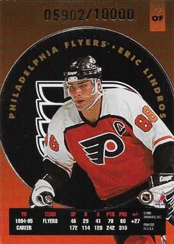 1995-96 Leaf - Fire on Ice #2 Eric Lindros Back