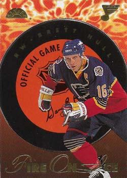 1995-96 Leaf - Fire on Ice #9 Brett Hull Front