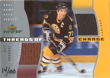 2003-04 Upper Deck MVP - Threads Of Change #TC10 Ray Bourque Front