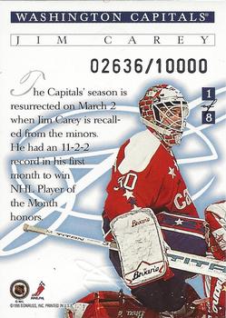 1995-96 Leaf - Freeze Frame #1 Jim Carey Back