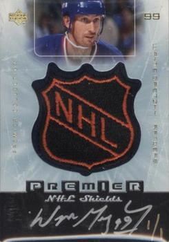 2003-04 Upper Deck Premier Collection - NHL Shields #SH-G1 Wayne Gretzky Front