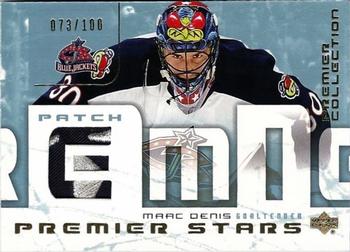 2003-04 Upper Deck Premier Collection - Premier Stars Patches #ST-MD Marc Denis Front