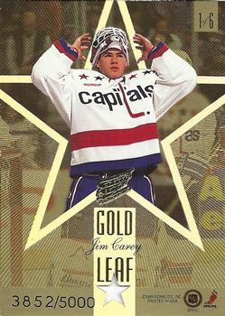 1995-96 Leaf - Gold Leaf Stars #1 Dominik Hasek / Jim Carey Back