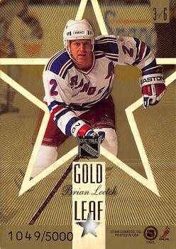 1995-96 Leaf - Gold Leaf Stars #3 Ray Bourque / Brian Leetch Back