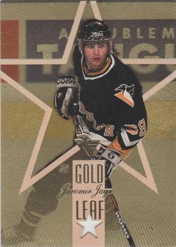 1995-96 Leaf - Gold Leaf Stars #5 Jaromir Jagr / Theoren Fleury Front