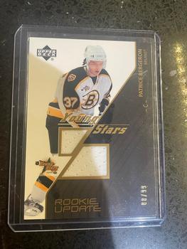 2003-04 Upper Deck Rookie Update - Young Stars #YS-3 Patrice Bergeron Front