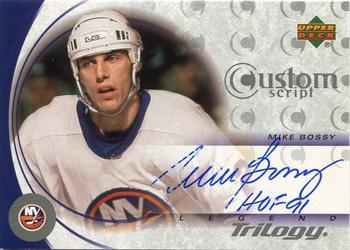 2003-04 Upper Deck Trilogy - Scripts #CS-BY Mike Bossy Front