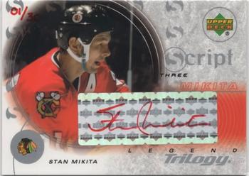 2003-04 Upper Deck Trilogy - Scripts Red #S3-SM Stan Mikita Front