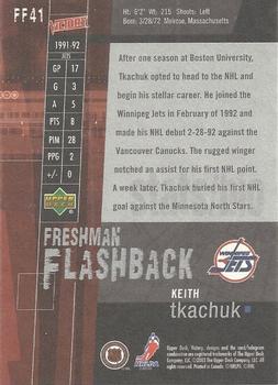 2003-04 Upper Deck Victory - Freshman Flashback #FF41 Keith Tkachuk Back
