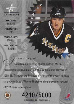 1995-96 Leaf Limited - Stars of the Game #1 Mario Lemieux Back