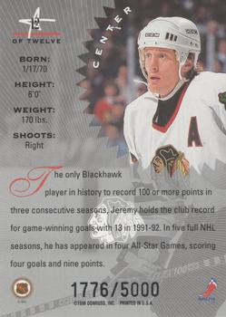 Jeremy Roenick Blackhawks Center 1994-95 Stadium Club Power Players Card #  59