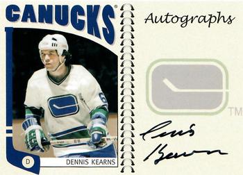 2004-05 In The Game Franchises Canadian - Autographs #A-DK Dennis Kearns Front