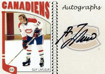 2004-05 In The Game Franchises Canadian - Autographs #A-GL Guy Lafleur Front