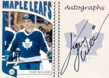 2004-05 In The Game Franchises Canadian - Autographs #A-TW1 Tiger Williams Front