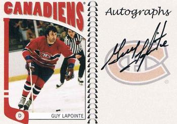 2004-05 In The Game Franchises Canadian - Autographs #A-GLP Guy Lapointe Front