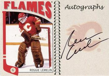 2004-05 In The Game Franchises Canadian - Autographs #A-RLM Reggie Lemelin Front