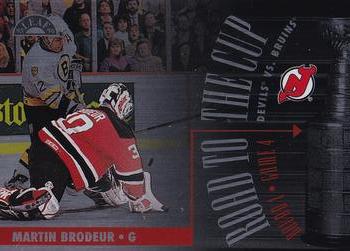 1995-96 Leaf - Road to the Cup #2 Martin Brodeur Front