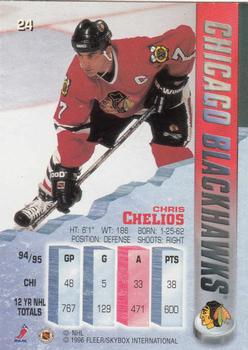 1995-96 Metal #24 Chris Chelios Back