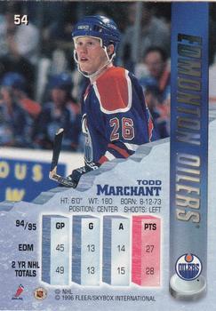 1995-96 Metal #54 Todd Marchant Back