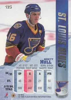 1995-96 Metal #125 Brett Hull Back