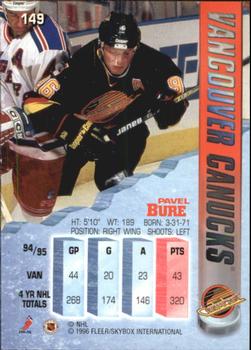 1995-96 Metal #149 Pavel Bure Back