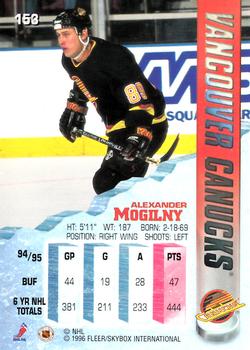 1995-96 Metal #153 Alexander Mogilny Back