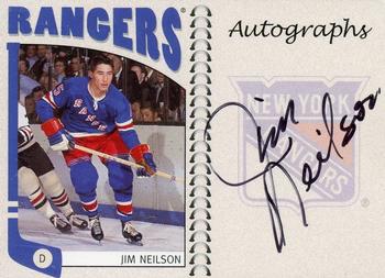 2004-05 In The Game Franchises US East - Autographs #A-JN Jim Neilson Front