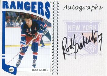 2004-05 In The Game Franchises US East - Autographs #A-RGI Rod Gilbert Front
