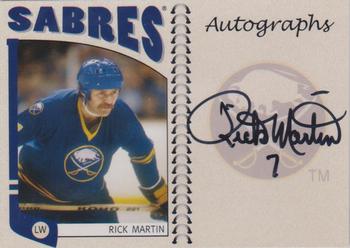 2004-05 In The Game Franchises US East - Autographs #A-RMA Rick Martin Front