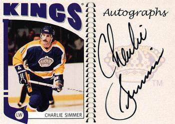 2004-05 In The Game Franchises US West - Autographs #A-CS Charlie Simmer Front