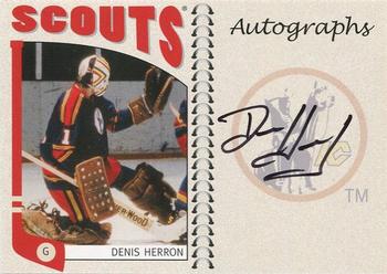 2004-05 In The Game Franchises US West - Autographs #A-DHE Denis Herron Front