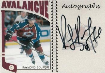 2004-05 In The Game Franchises US West - Autographs #A-RB2 Ray Bourque Front