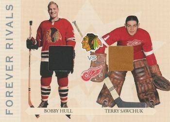 2004-05 In The Game Franchises US West - Forever Rivals #WFR-05 Bobby Hull / Terry Sawchuk Front