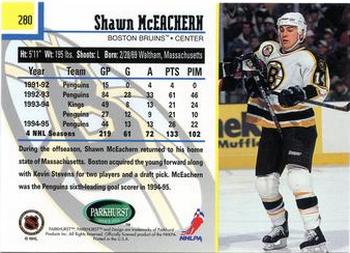 1995-96 Parkhurst International #280 Shawn McEachern Back