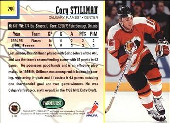 1995-96 Parkhurst International #299 Cory Stillman Back