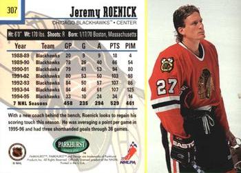 1995-96 Parkhurst International #307 Jeremy Roenick Back