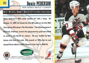 1995-96 Parkhurst International #395 Denis Pederson Back