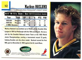 1995-96 Parkhurst International #163 Markus Naslund Back