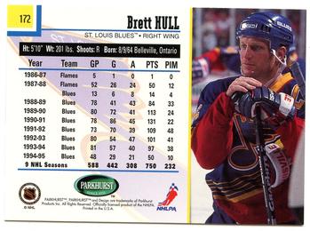 1995-96 Parkhurst International #172 Brett Hull Back