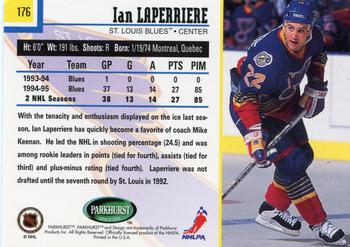 1995-96 Parkhurst International #176 Ian Laperriere Back