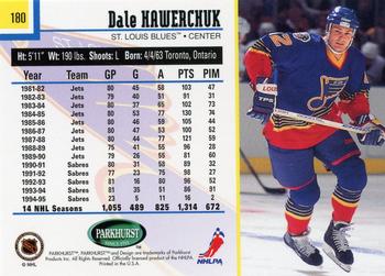 1995-96 Parkhurst International #180 Dale Hawerchuk Back