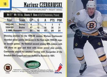 1995-96 Parkhurst International #18 Mariusz Czerkawski Back