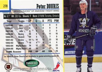 1995-96 Parkhurst International #278 Peter Douris Back