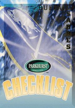 1995-96 Parkhurst International #297 Sabres Checklist Front