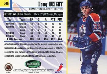 1995-96 Parkhurst International #346 Doug Weight Back