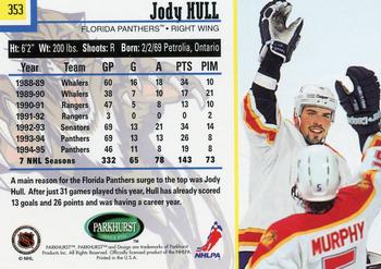 1995-96 Parkhurst International #353 Jody Hull Back