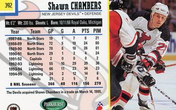 1995-96 Parkhurst International #392 Shawn Chambers Back